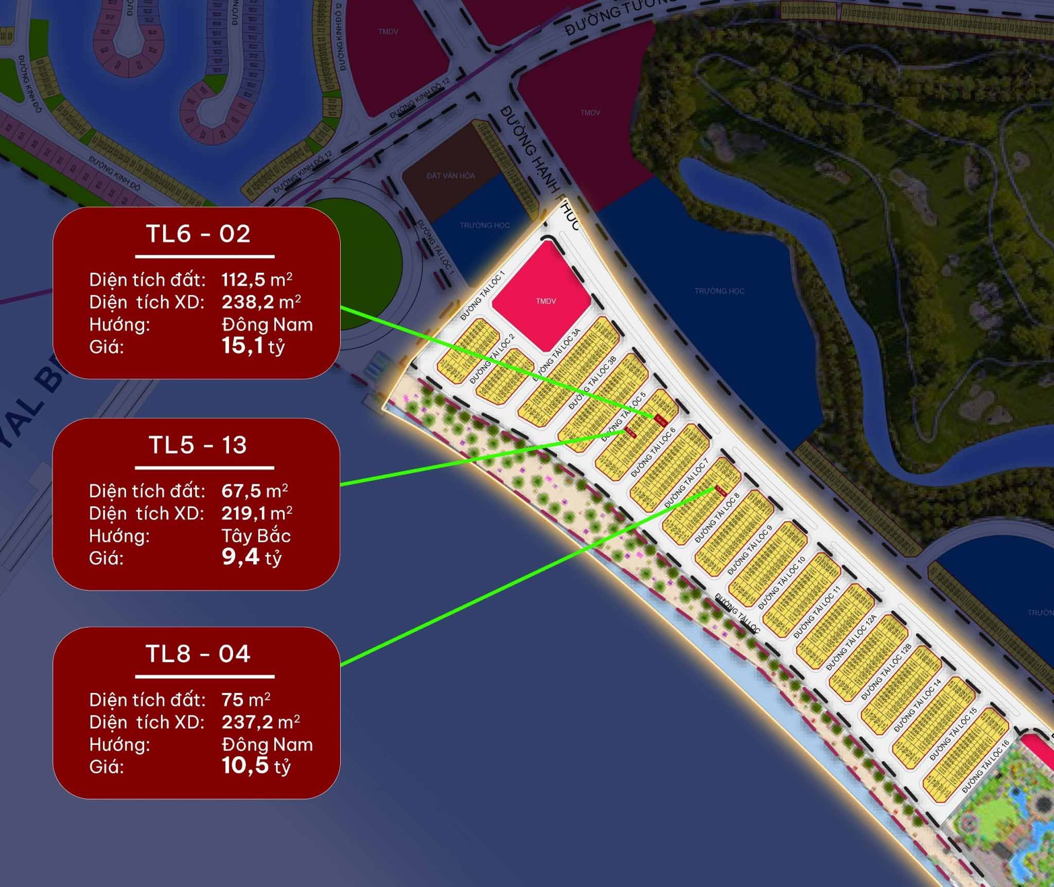 Quỹ căn Tài Lộc Vinhomes Royal Island Vũ Yên